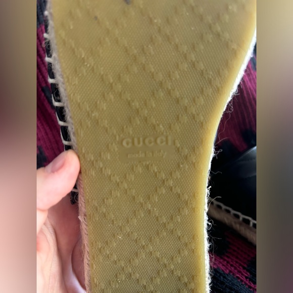 GUCCI Leather Pilar Espadrille Mules - Picture 3 of 11
